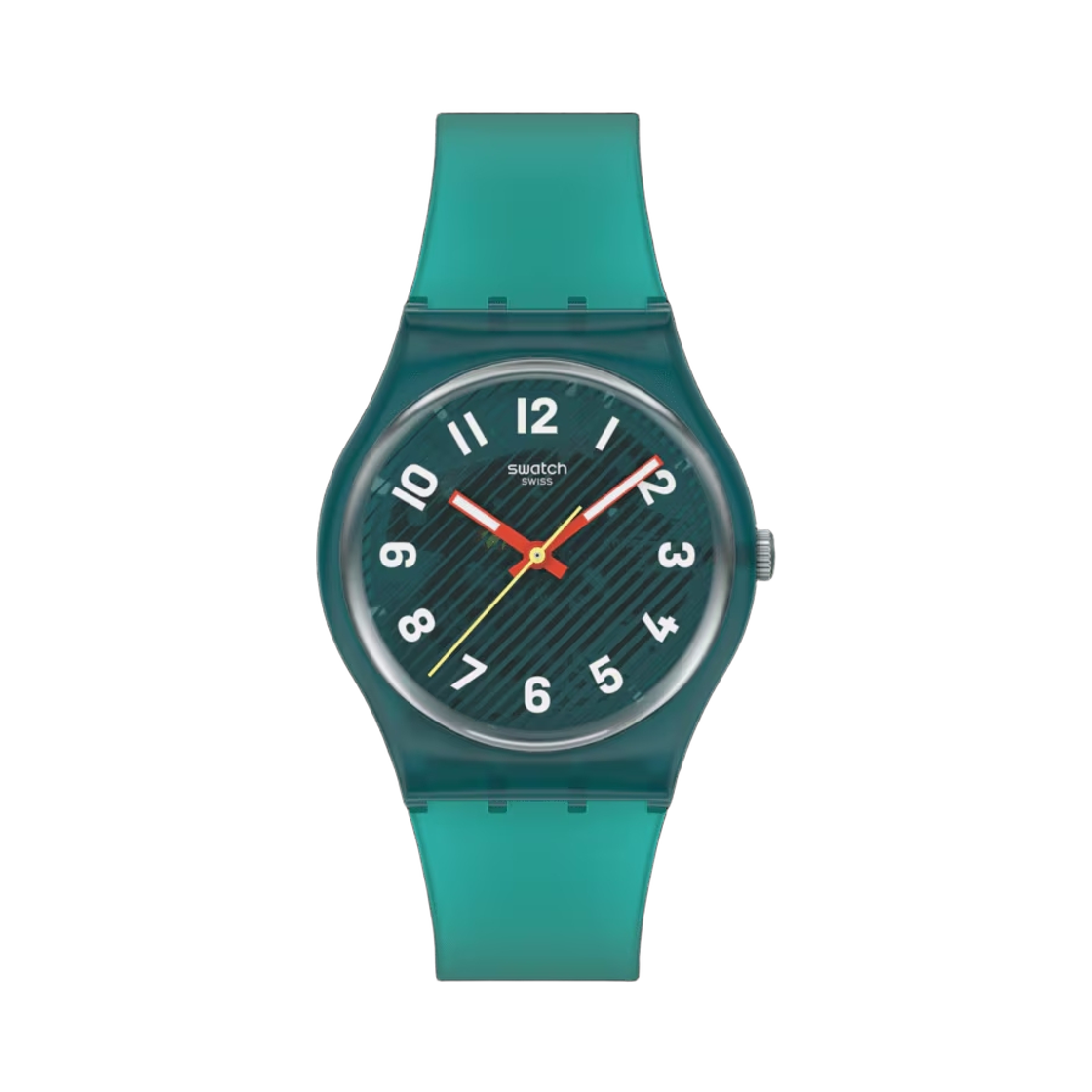 SO28L100 Swatch Essentials Wavelengths of Moss 34mm Quartz Green