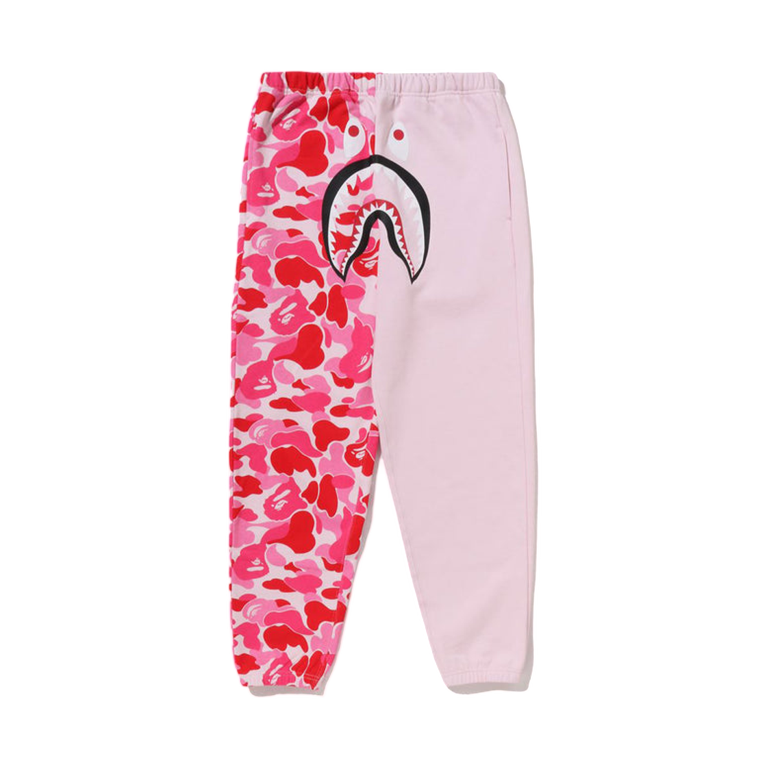 (W) 베이프 ABC 카모 샤크 스웨트팬츠 핑크((W) BAPE ABC Camo Shark Sweatpants Pink)