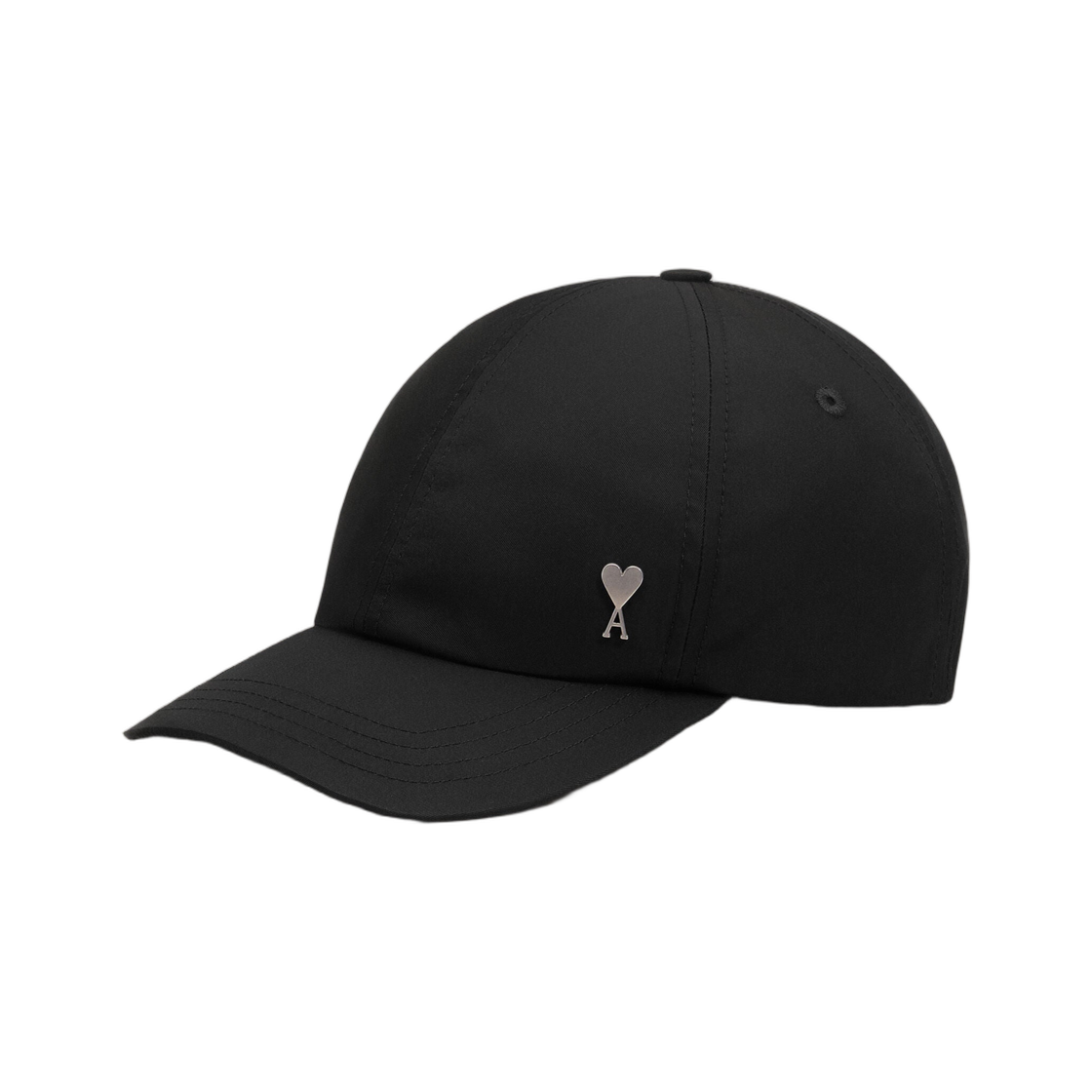 아미 블랙 나일론 아미 드 하트 스터드 캡 블랙(AMI Black Nylon Ami De Coeur Stud Cap Black)