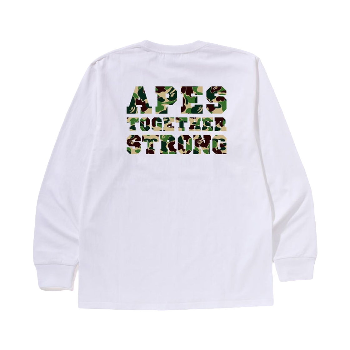베이프 ABC 카모 컬리지 에어샷 롱슬리브 티셔츠 화이트 그린(BAPE ABC Camo College ATS L/S T-Shirt White Green) - 2