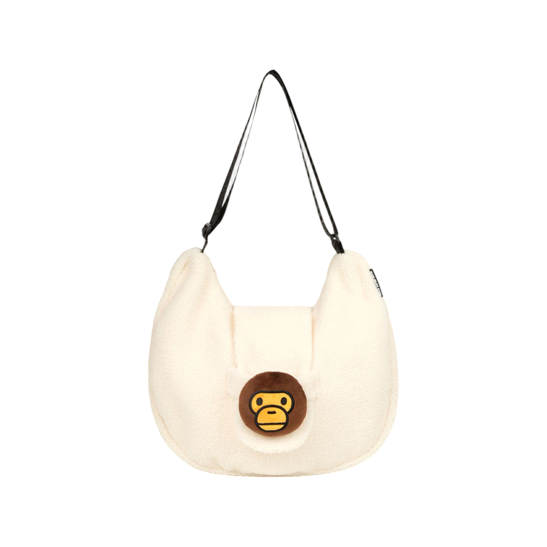 - BAPE Baby Milo Faux Fur Large Tote Bag Ivory