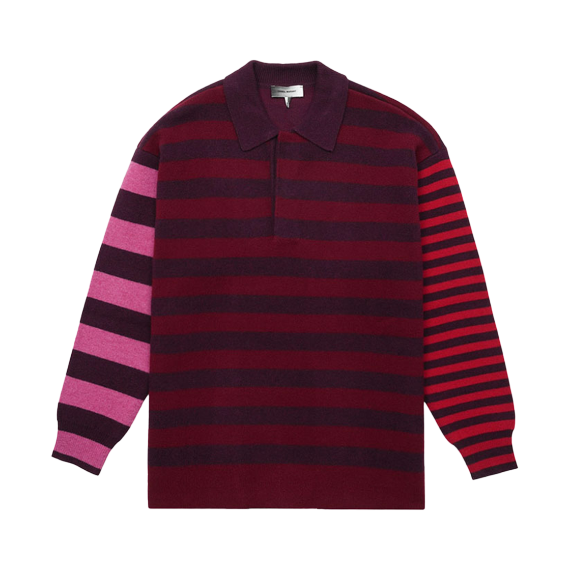APU195422A084H80BY Isabel Marant Lirio Wool Sweater Burgundy