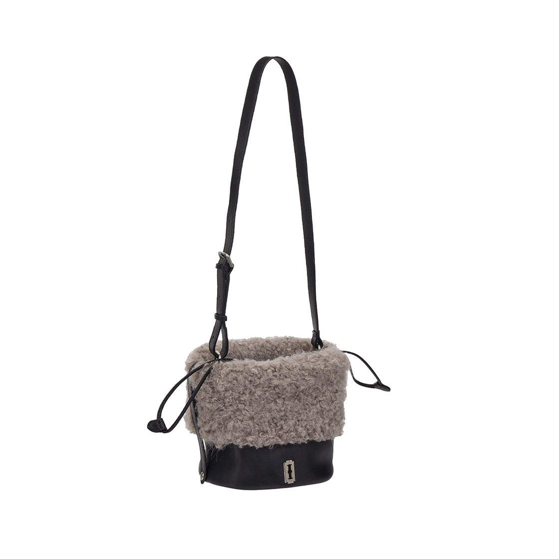 분크 퍼펙 퍼지 숄더 스몰 블랙(vunque Perfec Fuzzy Shoulder S Black)