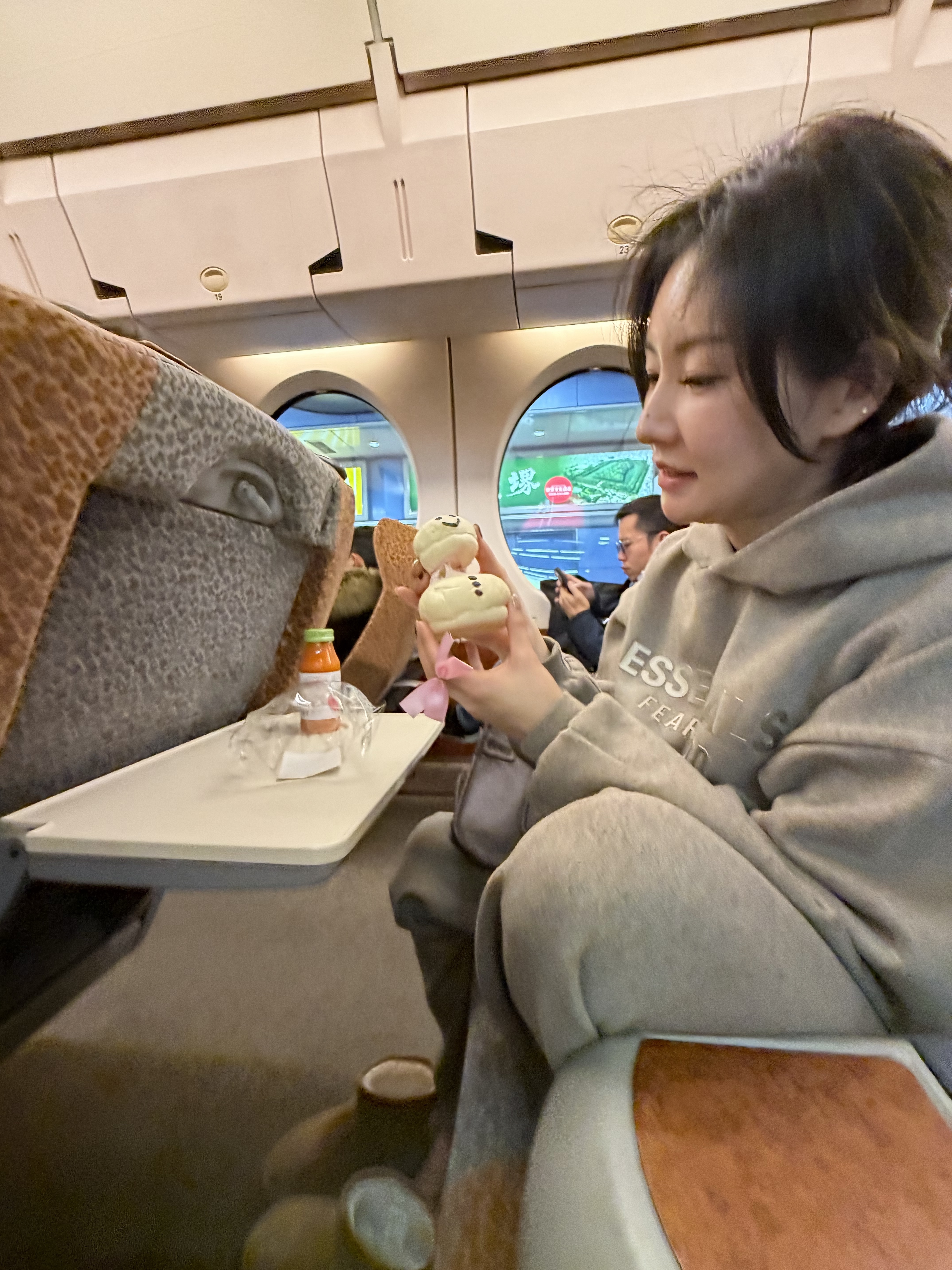 (W) UGG Classic Ultra Mini Platform Boots Chestnut, Essential Fleece Hooded Sweatshirt Homestead Heather - 25FW 착용 스타일 - 2