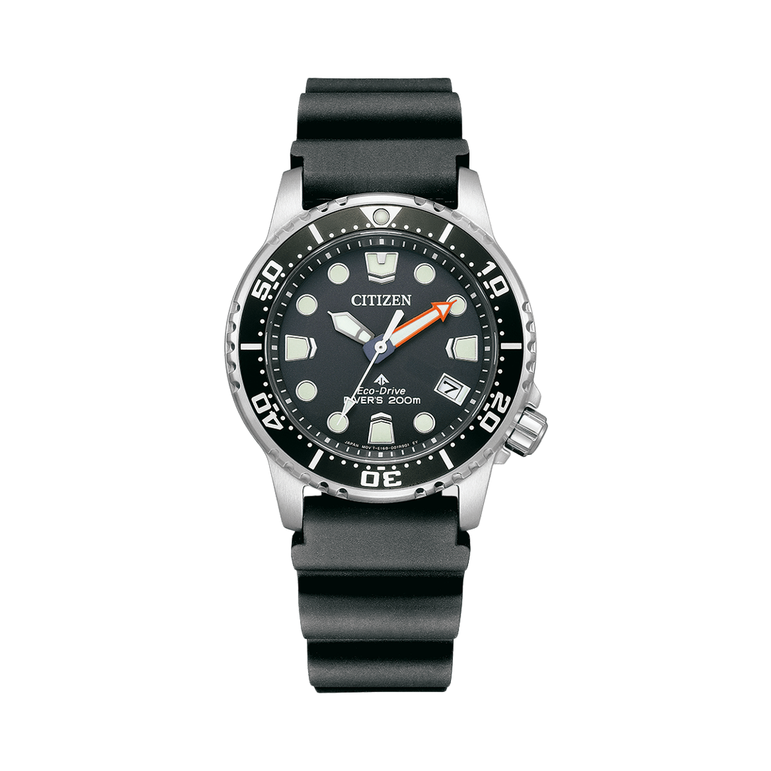 EO2020-08E Citizen Promaster Eco-Drive Diver 36.5mm Stainless Steel Black Silver