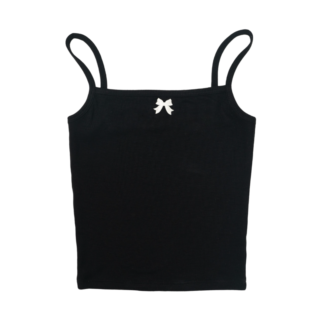 미헤브 리본 슬리브리스 탑 블랙(mihev Ribbon Sleeveless Top Black) - 1