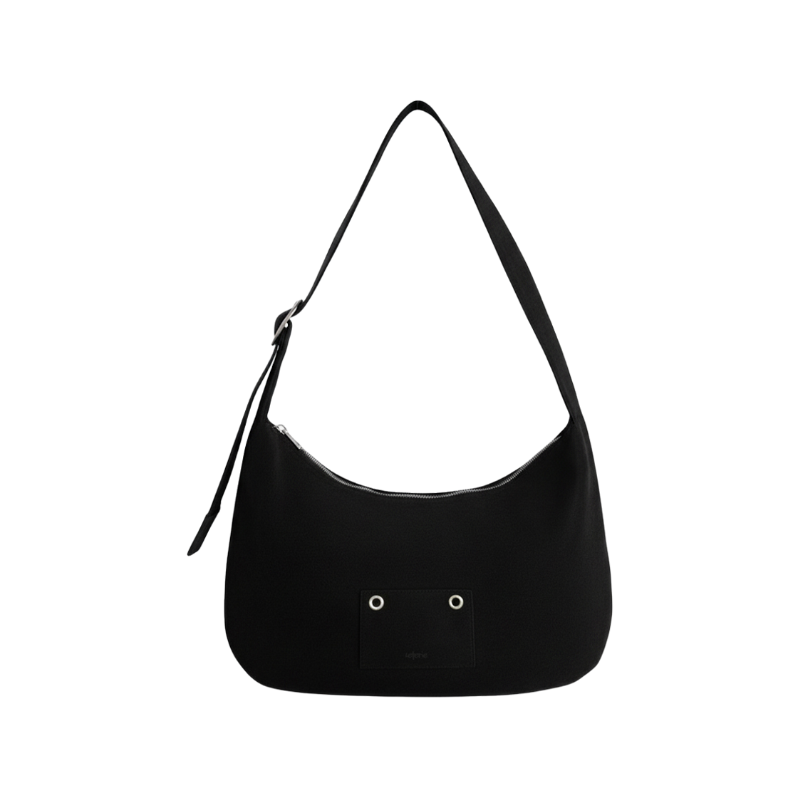 lr25FW17 Leterie Ring Buckle Shoulder Big Bag Black