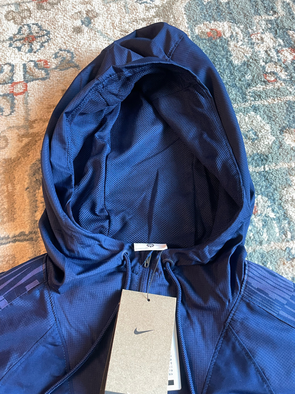 Nike Academy+ Repel Anorak Jacket Blue Void - Asia 착용 스타일 - 4