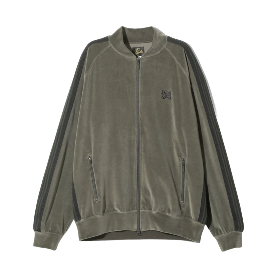PU278B Needles R.C. Track Jacket C/PE Velour Olive