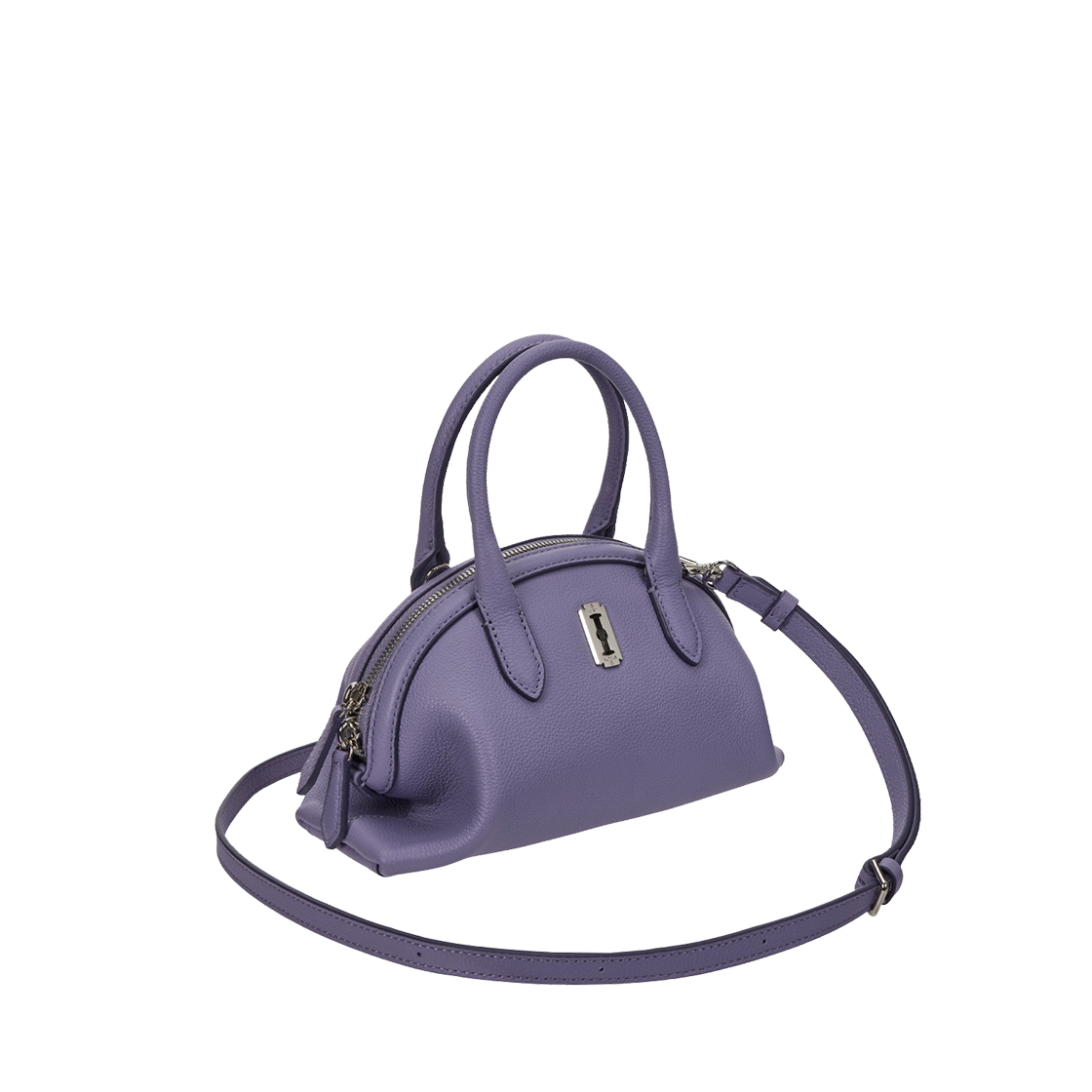 분크 하프문 커브 토트 스몰 퍼지퍼플(vunque Halfmoon Curve Tote S Fuzzy Purple)