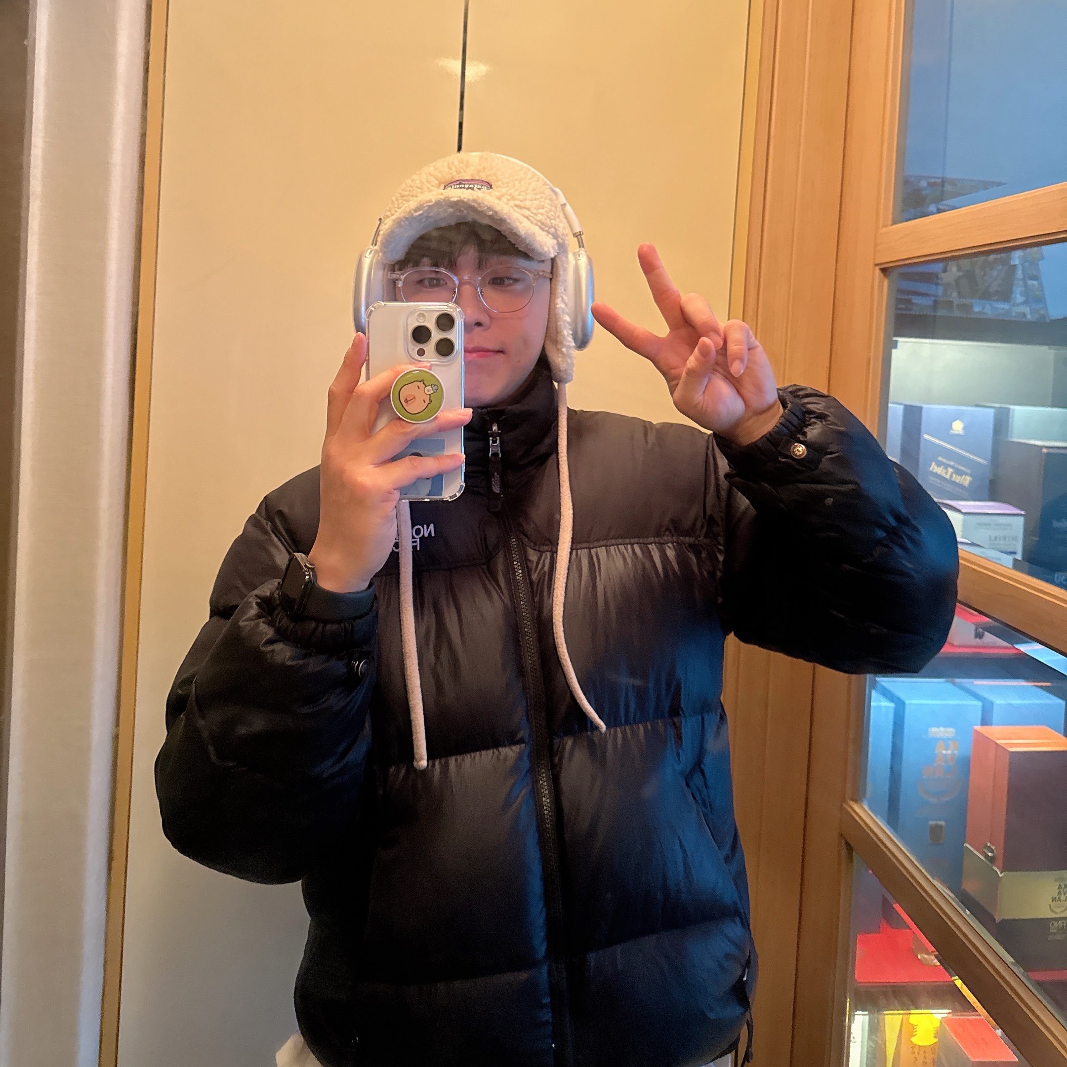 The North Face White Label Novelty Nuptse RDS Down Jacket Black, Apple AirPods Max Lightning Silver (Korean Ver.) 착용 스타일