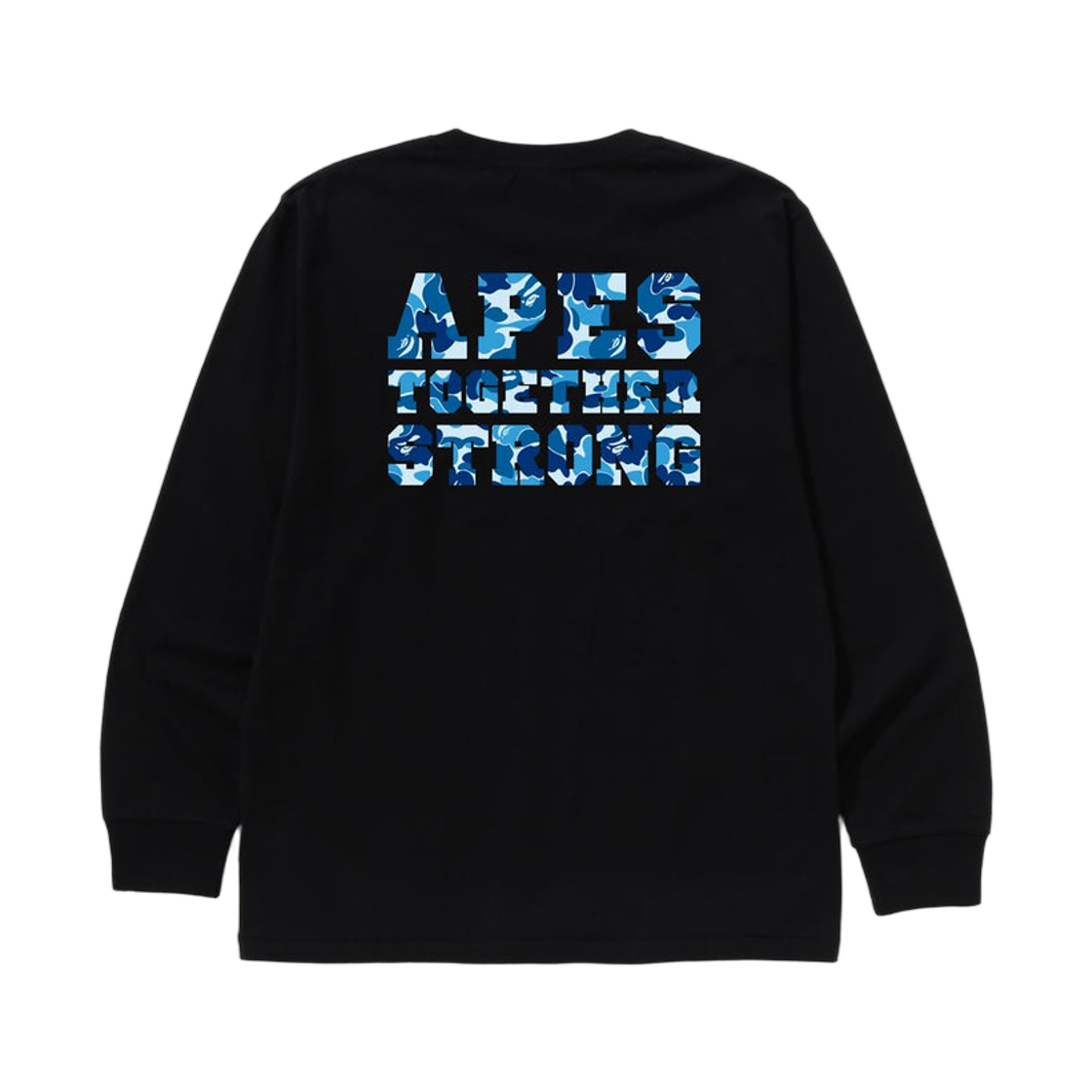 베이프 ABC 카모 컬리지 에어샷 롱슬리브 티셔츠 블랙 블루(BAPE ABC Camo College ATS L/S T-Shirt Black Blue) - 2