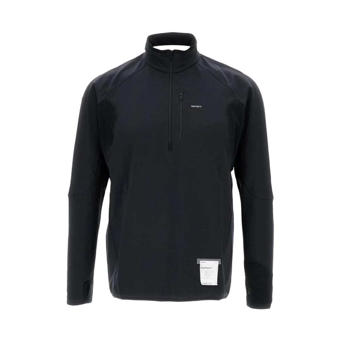 새티스파이 퍼즈플리스 하프 집 블랙