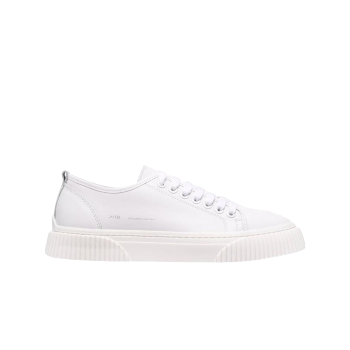 아미 솔 로우탑 캔버스 스니커즈 화이트(AMI Sole Low Top Canvas Sneakers White)