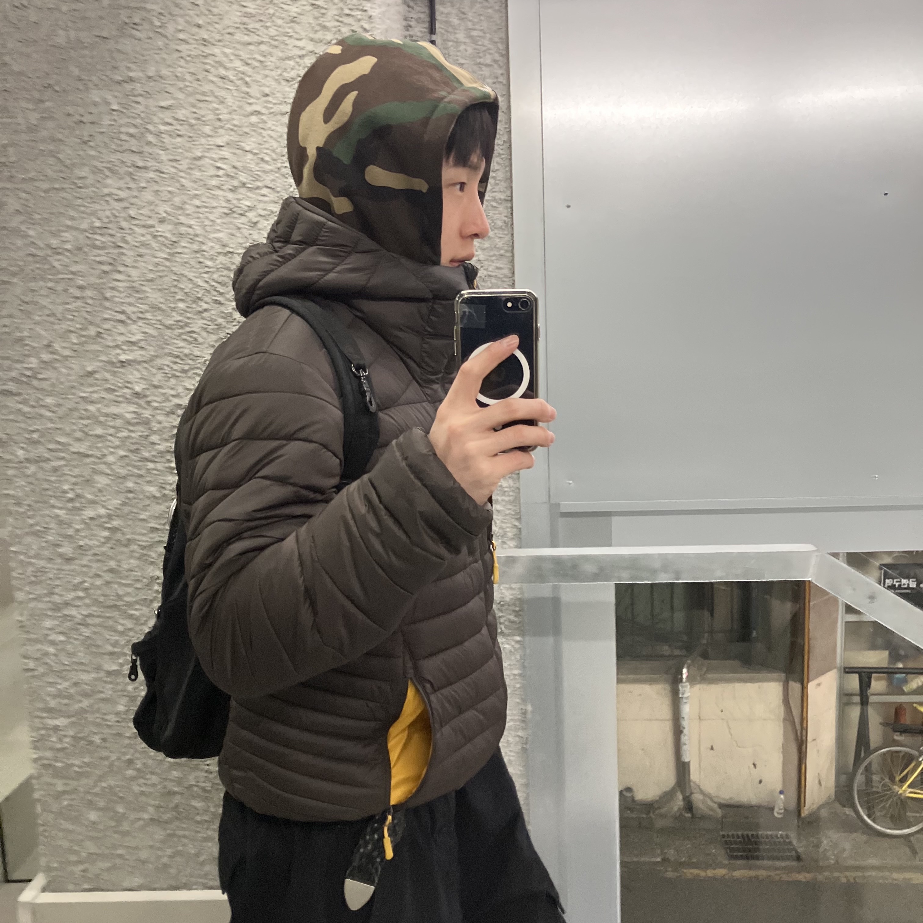 Supreme S Logo Zip Up Hooded Sweatshirt Woodland Camo - 25FW 착용 스타일