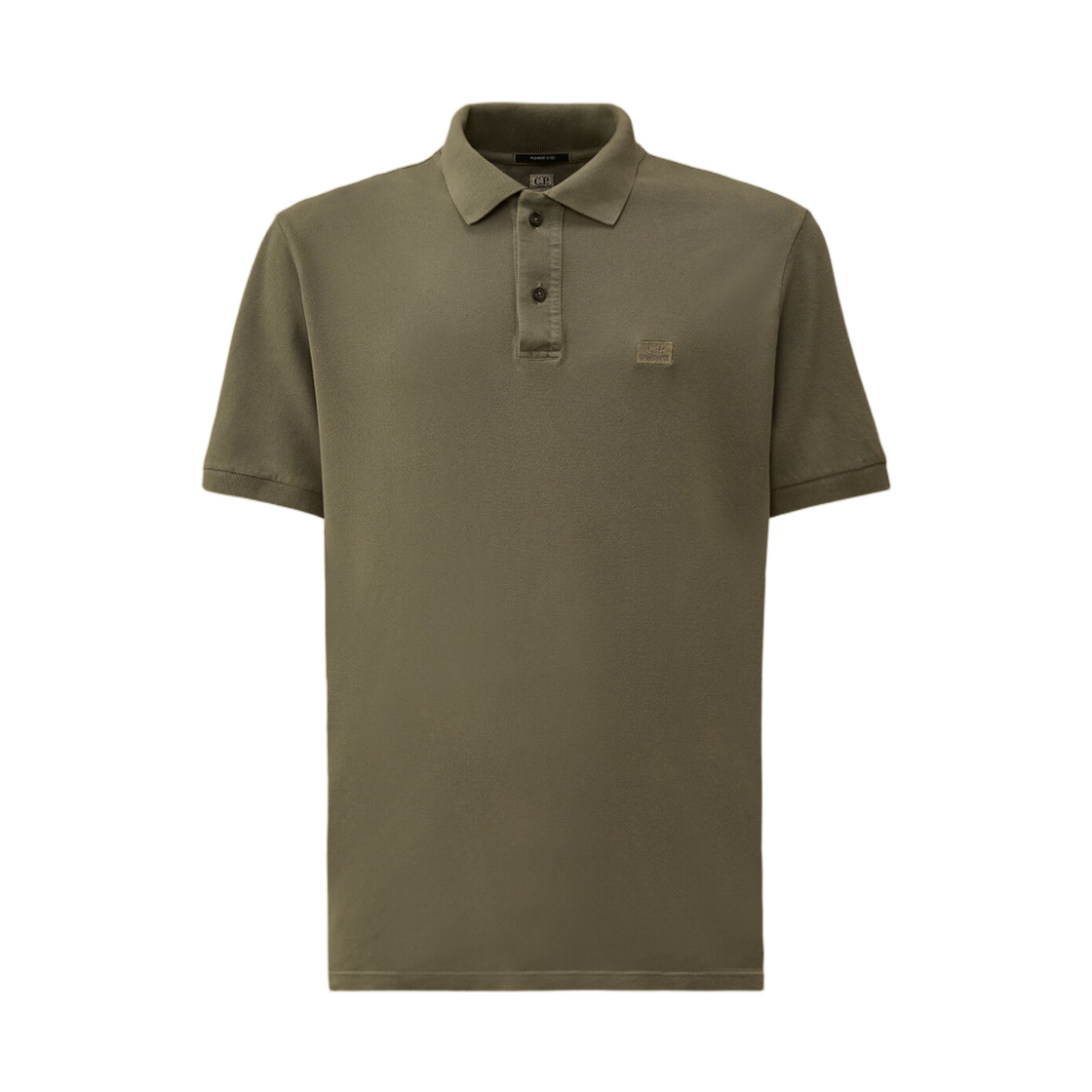 20CMPL176A005527S921 C.P. Company 24/1 Piquet Pigment Dyed Short Sleeve Polo Gunmetal Grey - 26SS