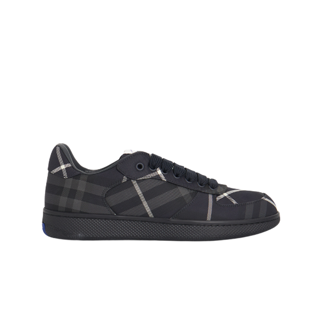 8114201 Burberry Check Terrace Sneakers Navy