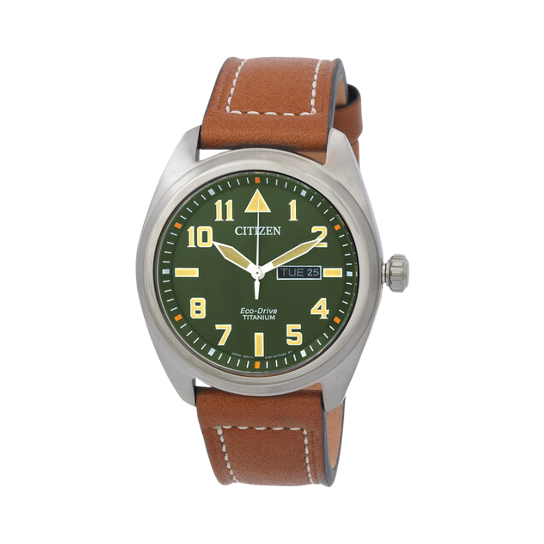 시티즌 에코드라이브 42mm 슈퍼 티타늄 그린 브라운(Citizen Eco-Drive 42mm Super Titanium Green Brown) - 1