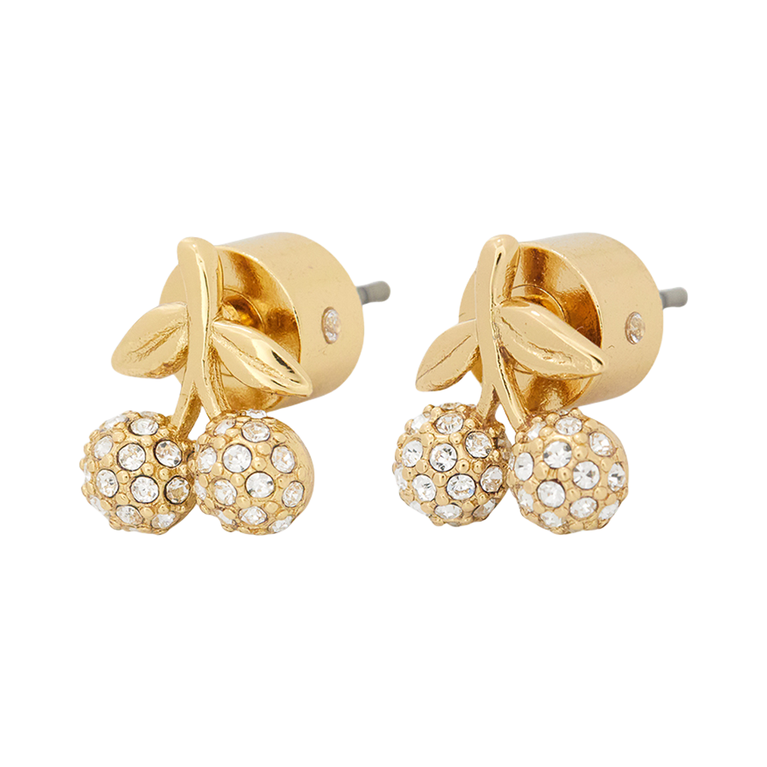 557554-GLD110 (W) Coach Pave Cherry Earring Gold