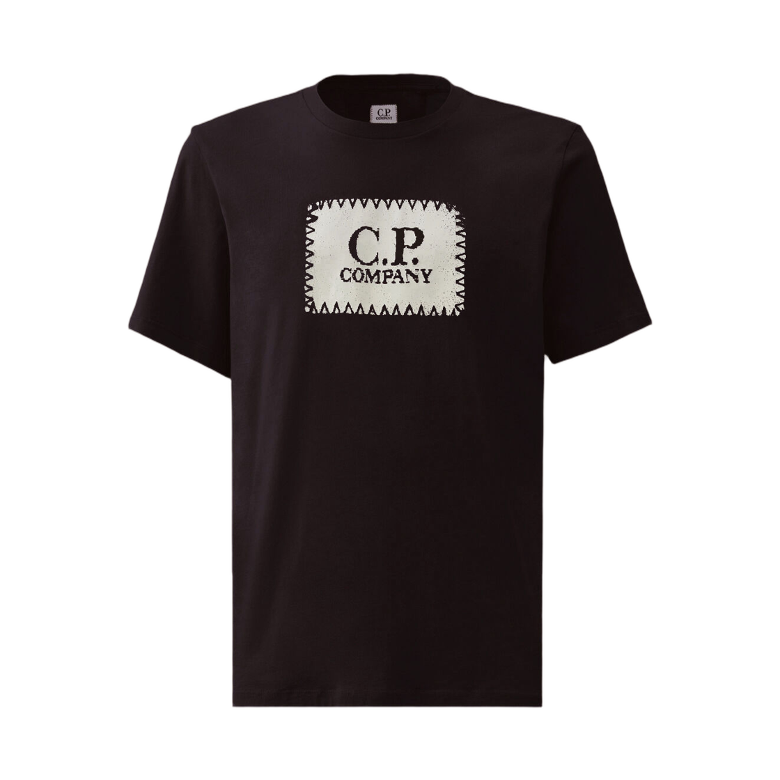 RCCMTS723A005100W888 C.P. Company Jersey 30/1 Short Sleeve Logo Label T-Shirt Total Eclipse Blue - 25FW