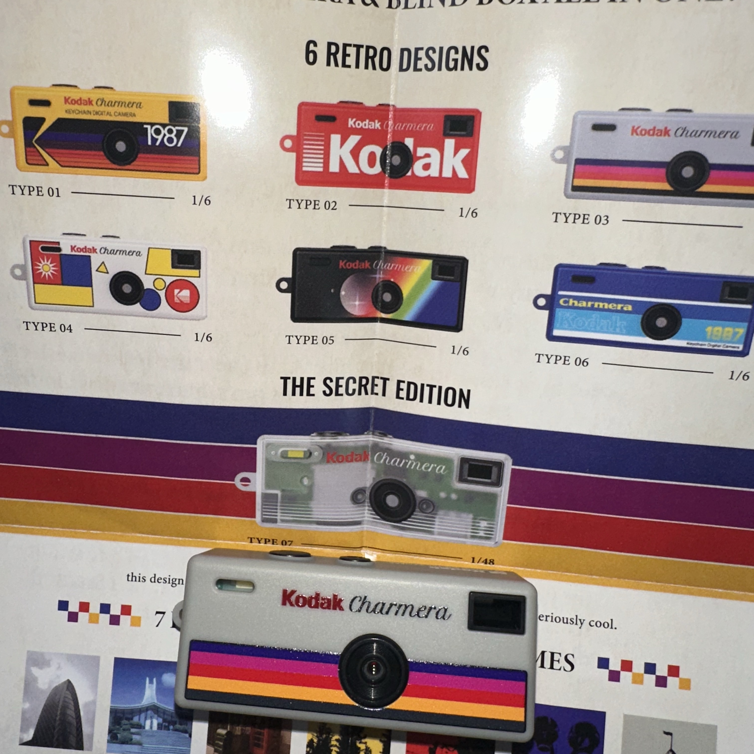 Kodak Charmera Key Chain Film Camera Sealed Case (1 Blind Box) 착용 스타일 - 1