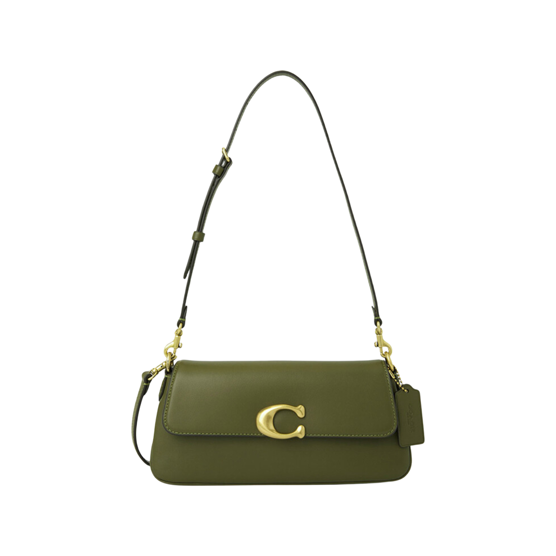 CAM16-B4OL Coach Jet Shoulder Bag Brass Olive