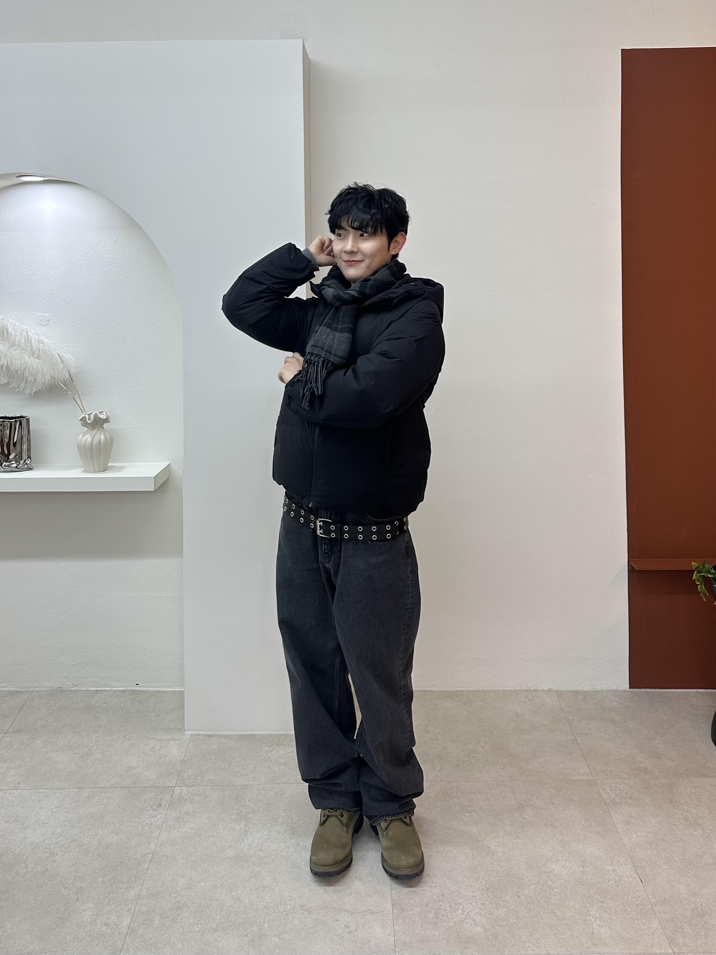 (W) Uniqlo Seamless Down Parka Black - JP, Uniqlo Seamless Down Black - JP 착용 스타일