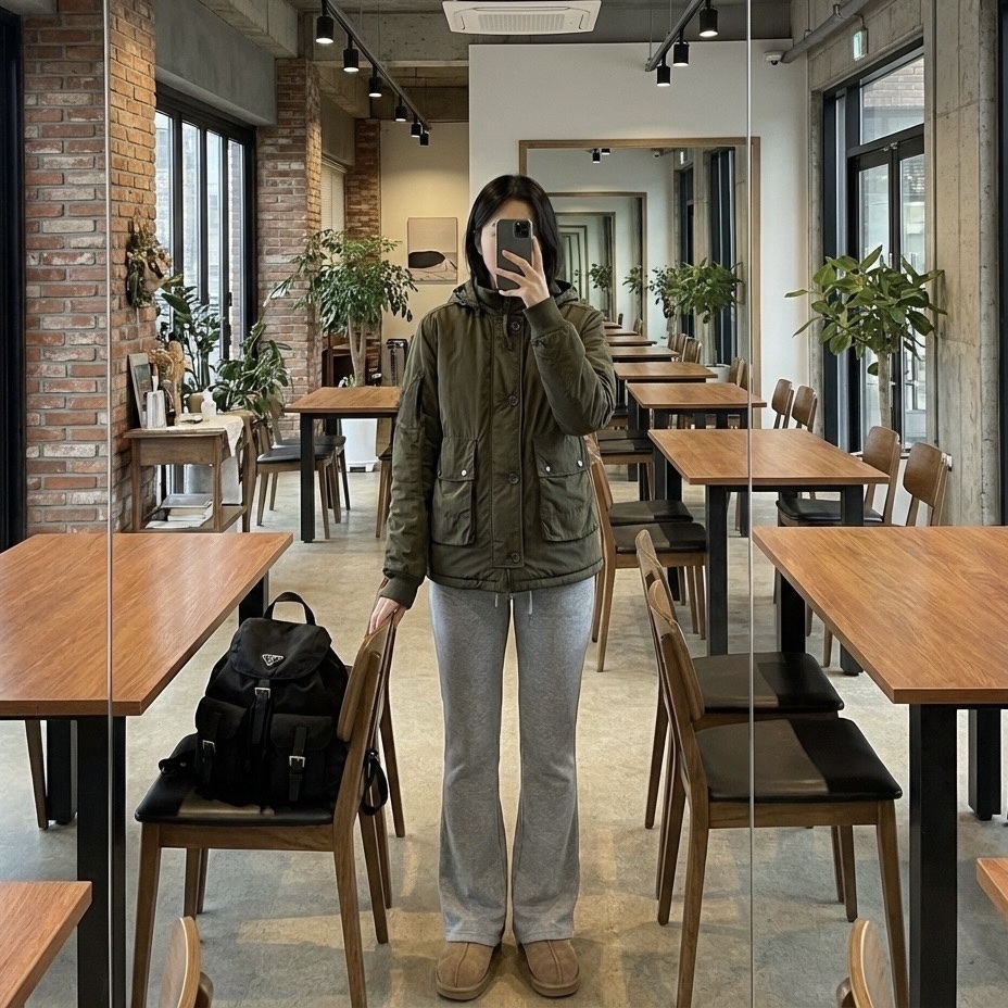 C.P. Company Chrome-R Goggle Bomber Jacket Olive Night Green - 23FW, Prada Re-Nylon Medium Backpack Black 착용 스타일