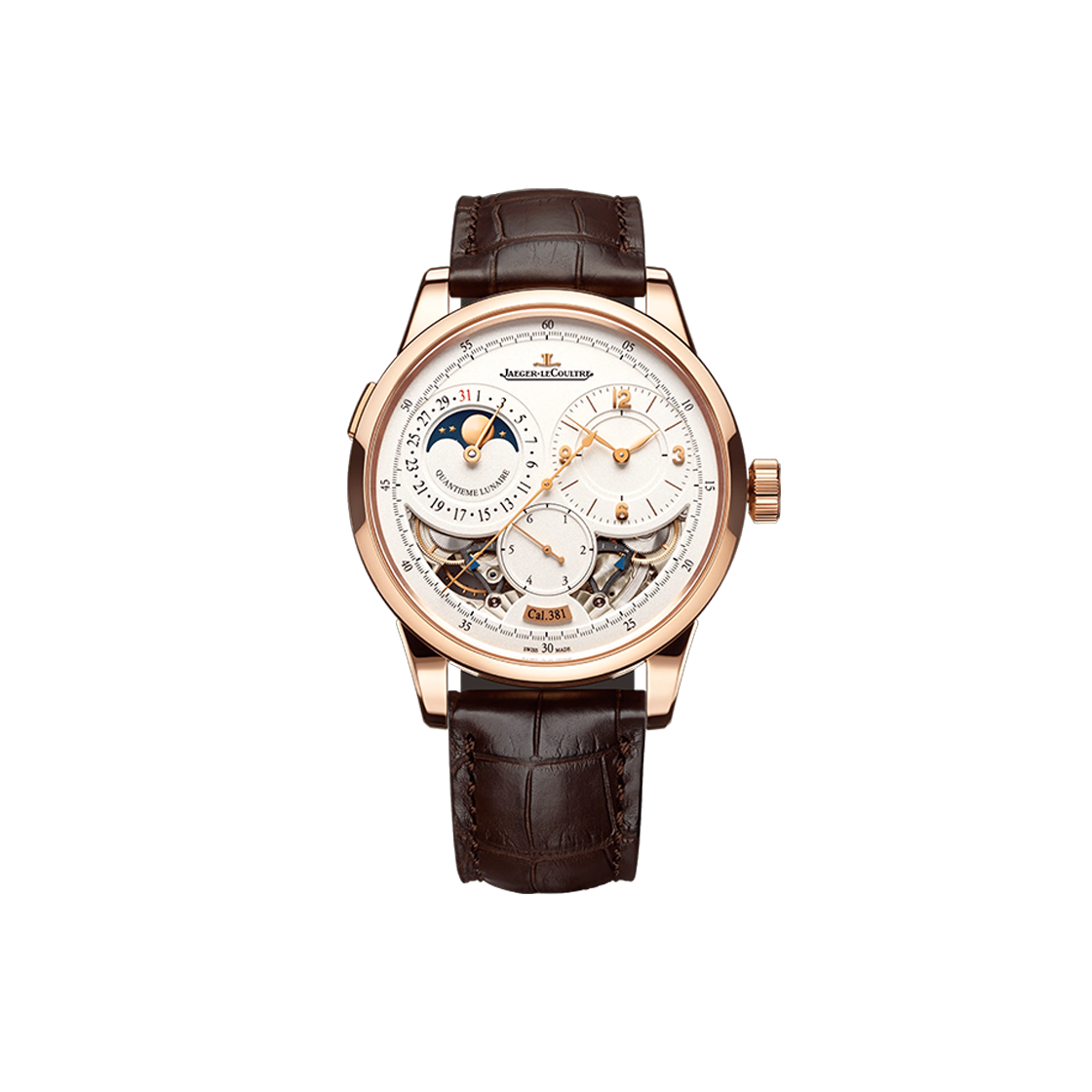 예거르쿨트르 듀오미터 퀸템루너 문페이즈 42-Q6042422 화이트 아라빅+바 NO.7163(Jaeger-LeCoultre Duomètre Qintemluner Moonphase 42-Q6042422 White Arabic + Bar No. 7163)