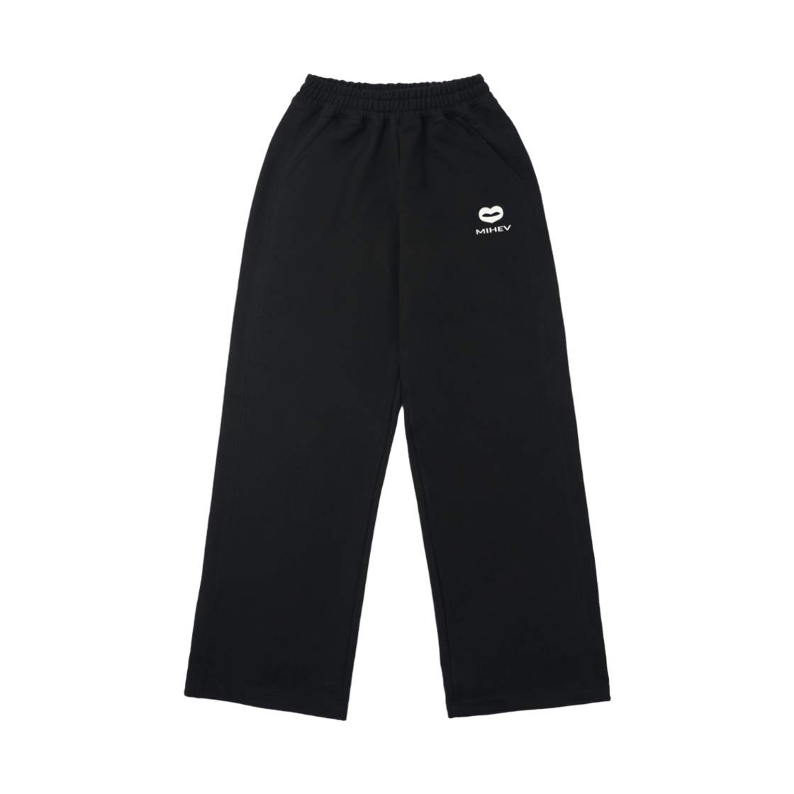 미헤브 스티치 클래식 로고 스웻팬츠 블랙(mihev Stitched Classic Logo Sweatpants Black) - 1