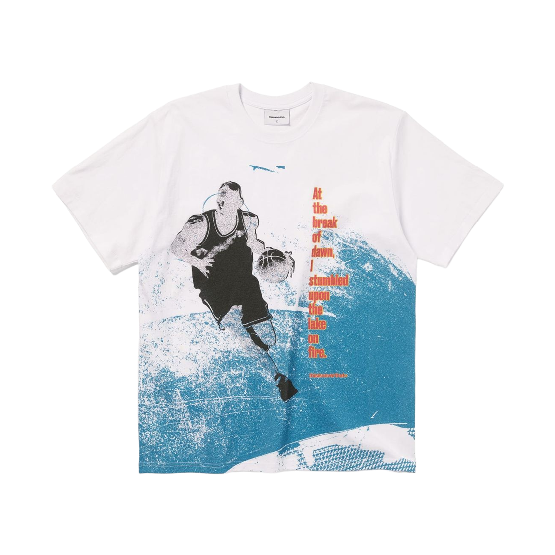 디스이즈네버댓 풀 코트 티셔츠 화이트(Thisisneverthat Full Court T-Shirt White) - 1