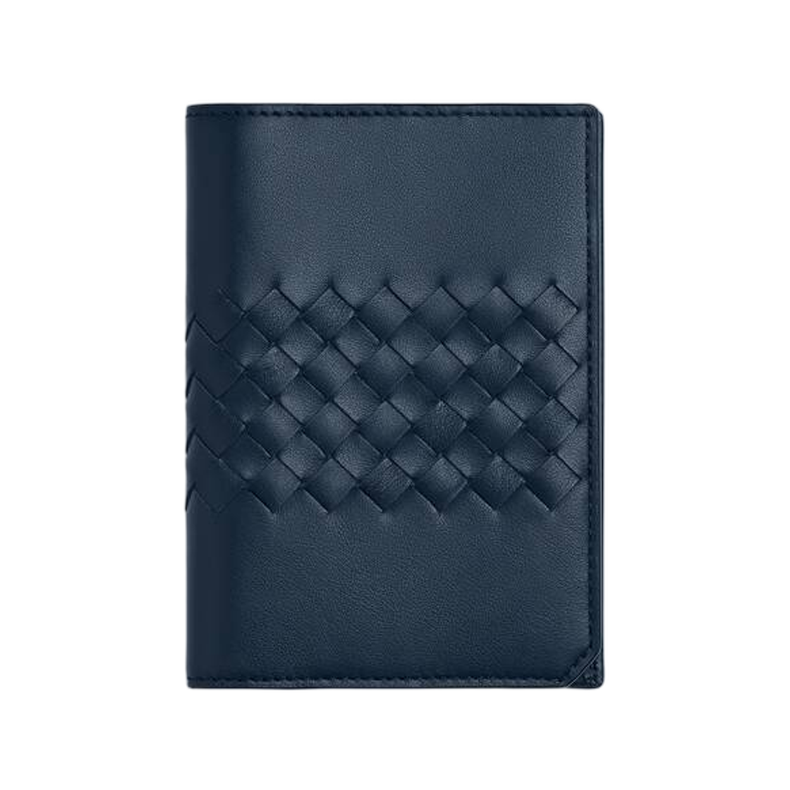 817398V2BEA4032 Bottega Veneta Intrecciato Piccolo Passport Case Neptune