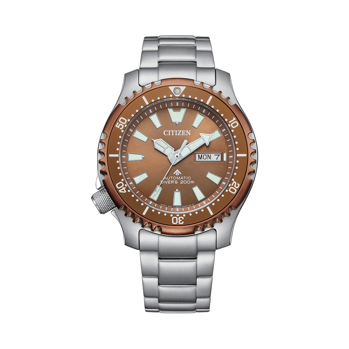 시티즌 프로마스터 다이브 오토매틱 42mm 스테인리스 스틸 브라운 실버(Citizen Promaster Dive Automatic 42mm Stainless Steel Brown Silver)