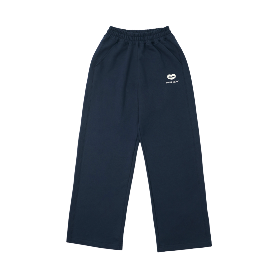 2DCPT003N mihev Stitched Classic Logo Sweatpants Navy