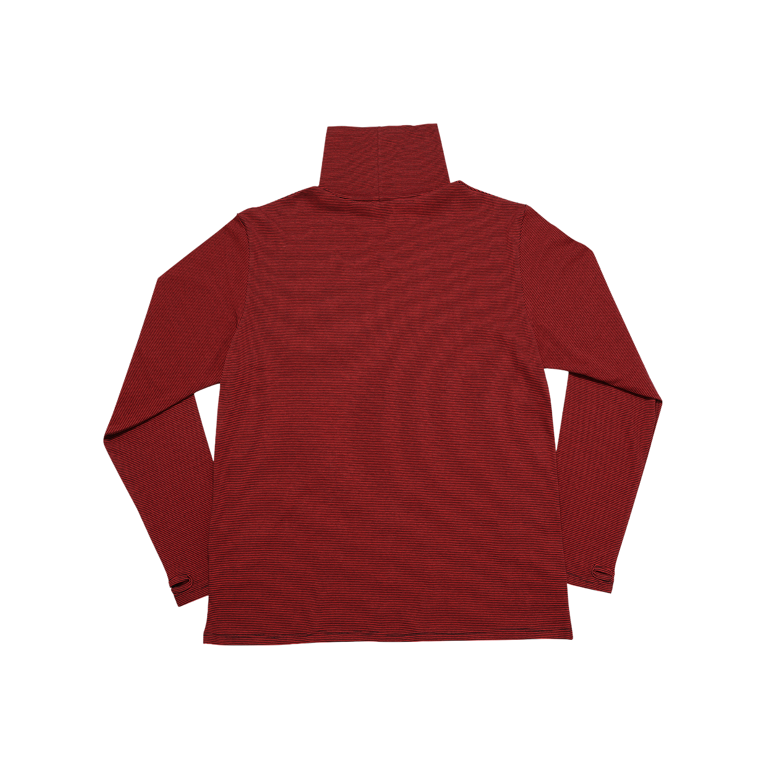 엠제이디 스트라이프 모크넥 롱슬리브 레드(MJD Striped Mock Neck Long Sleeve Red) - 2
