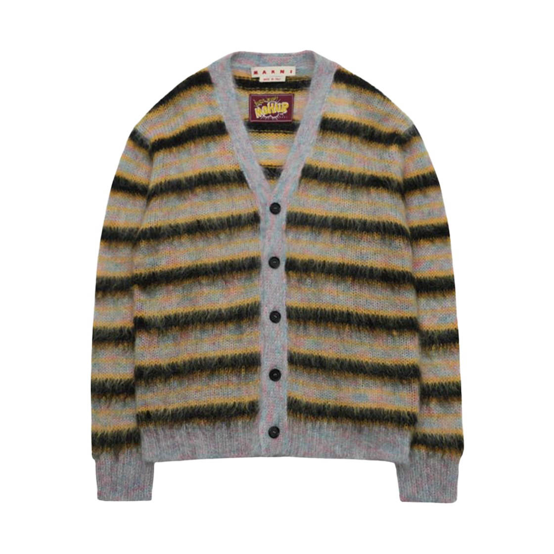 CDMG0051Q0UFU107-RGX99 [20% 쿠폰] Marni Striped Mohair Cardigan Multicolor