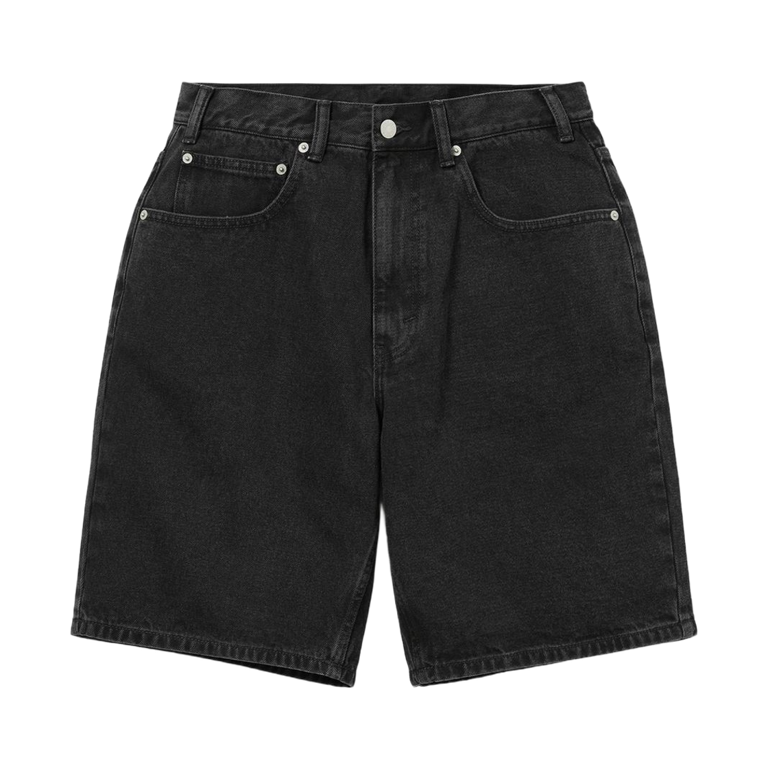 디스이즈네버댓 워시드 데님 쇼츠 블랙(thisisneverthat Washed Denim Shorts Black)