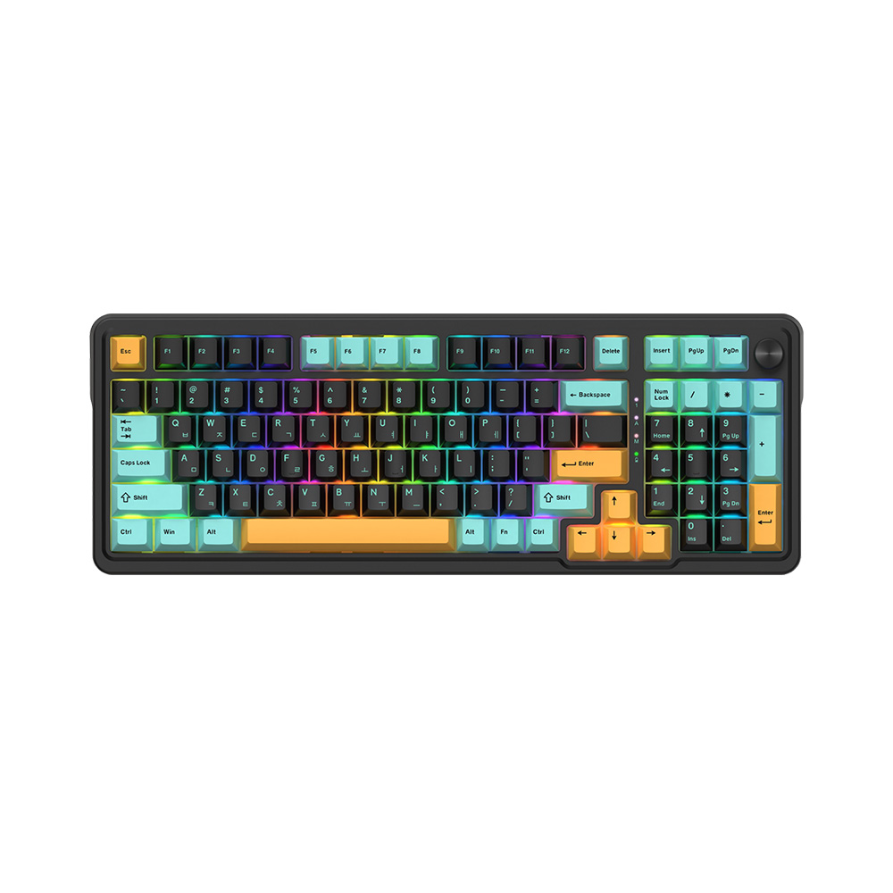 앱코 AK998 8K OTEMU 특주축 기계식 키보드 블랙 멜론축(ABKO AK9988KOTEMU Special axis Mechanical keyboard Black melon axis) - 2