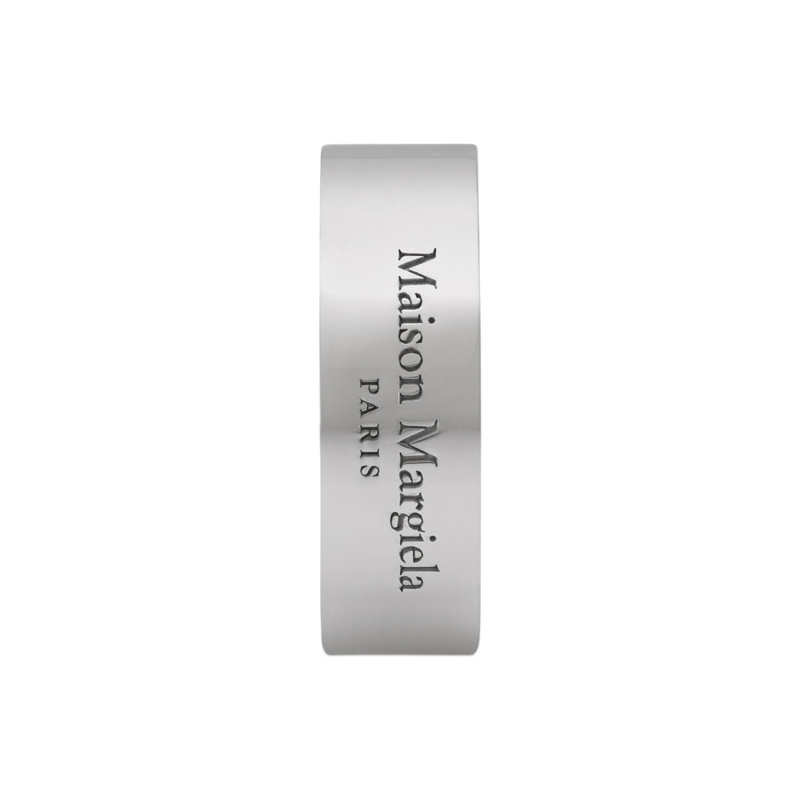 메종 마르지엘라 로고 와이드 링 실버(Maison Margiela Logo Wide Ring Silver)