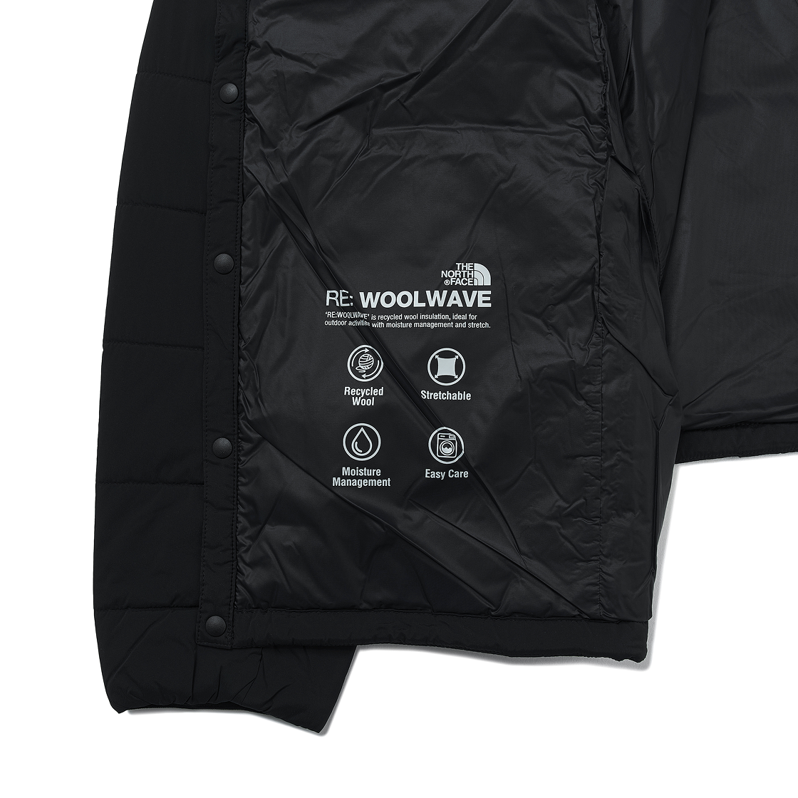 노스페이스 르위스 리 울웨이브 자켓 블랙 - 24FW(The North Face Lewes Re Woolwave Jacket Black - 24FW) - 5