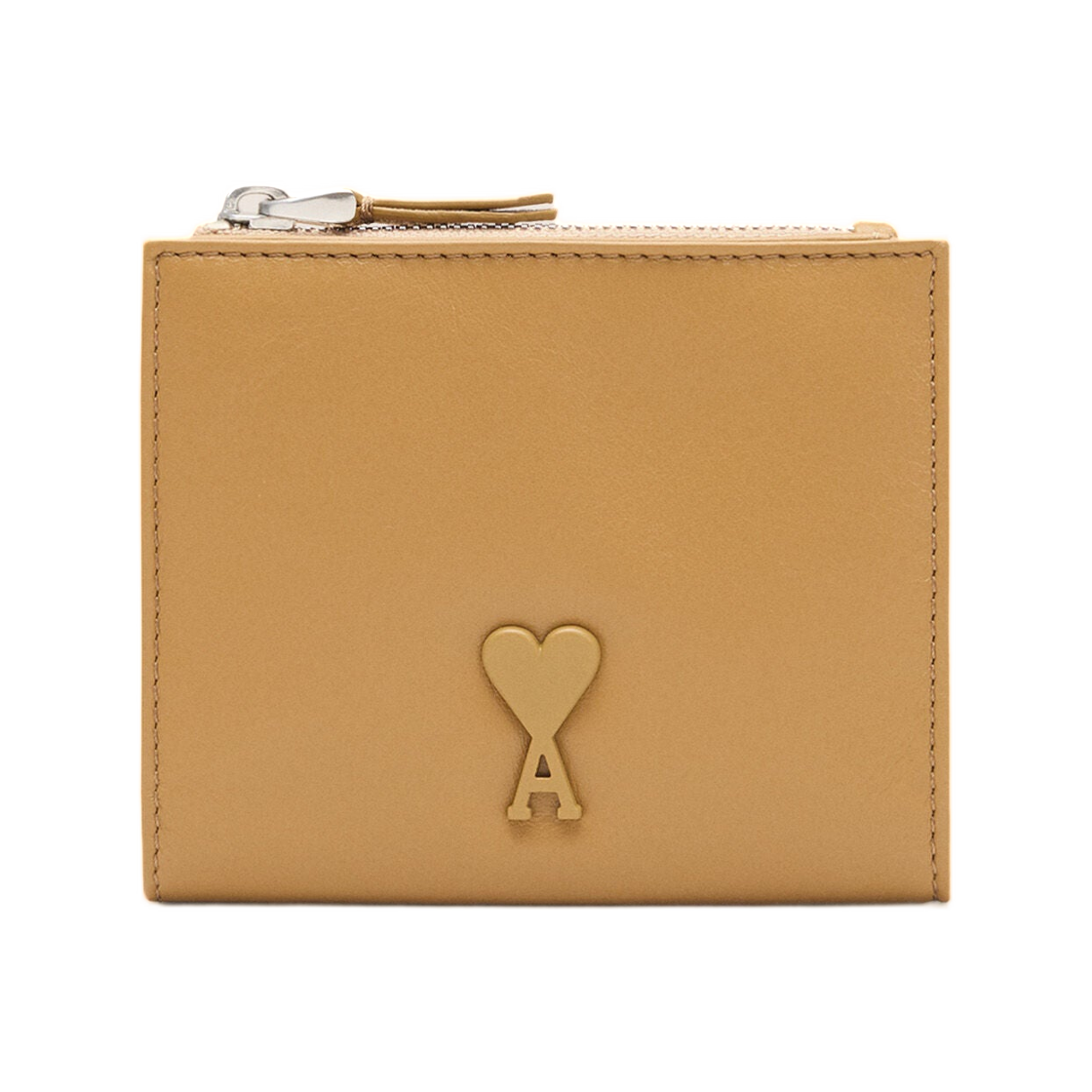 아미 옐로우 카우하이드 레더 부레즈부 폴디드 월렛 허니(AMI Yellow Cowhide Leather Voulez-Vous Folded Wallet Honey)
