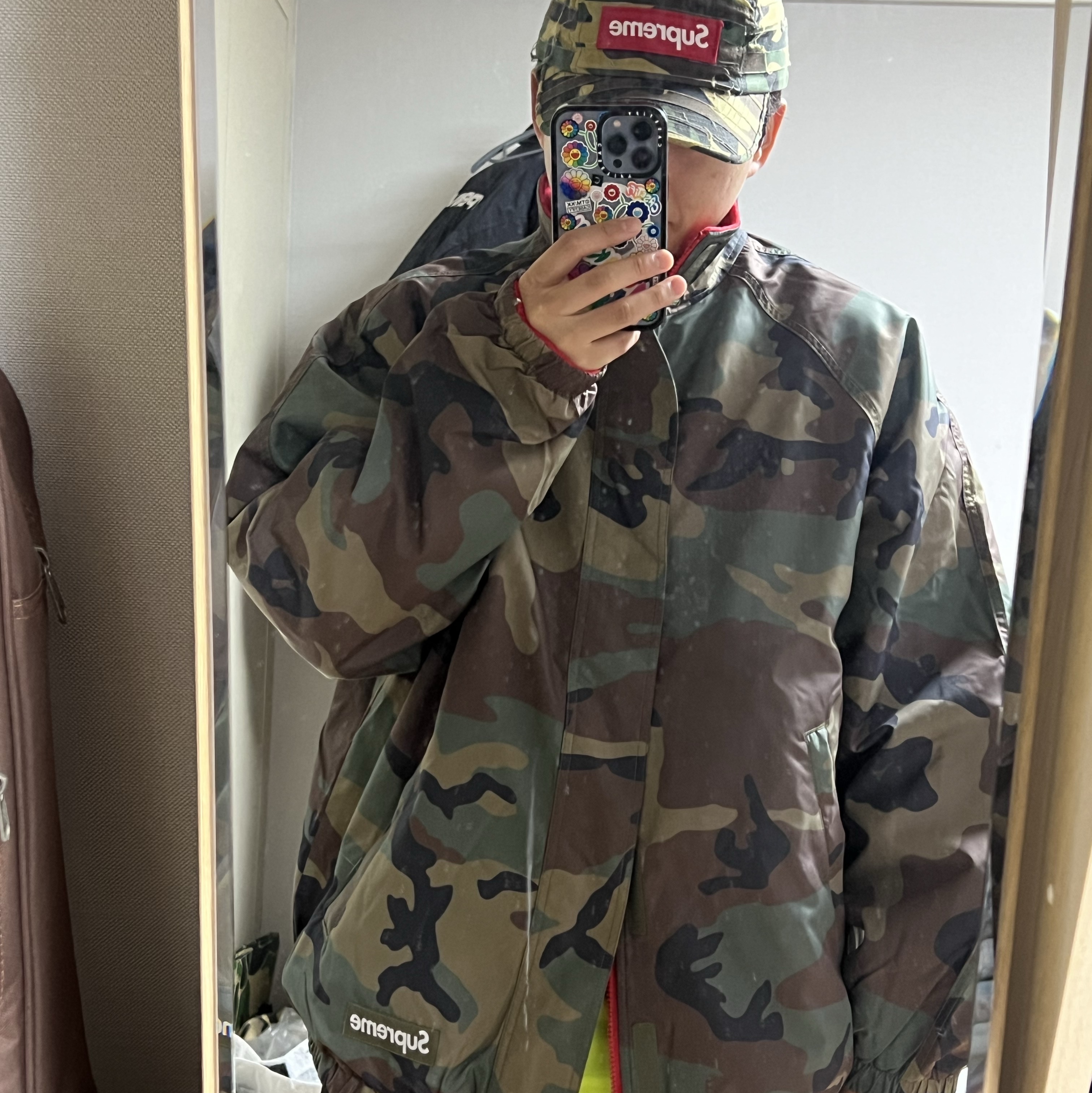 Supreme Polartec Reversible Track Jacket Red - 25FW 착용 스타일