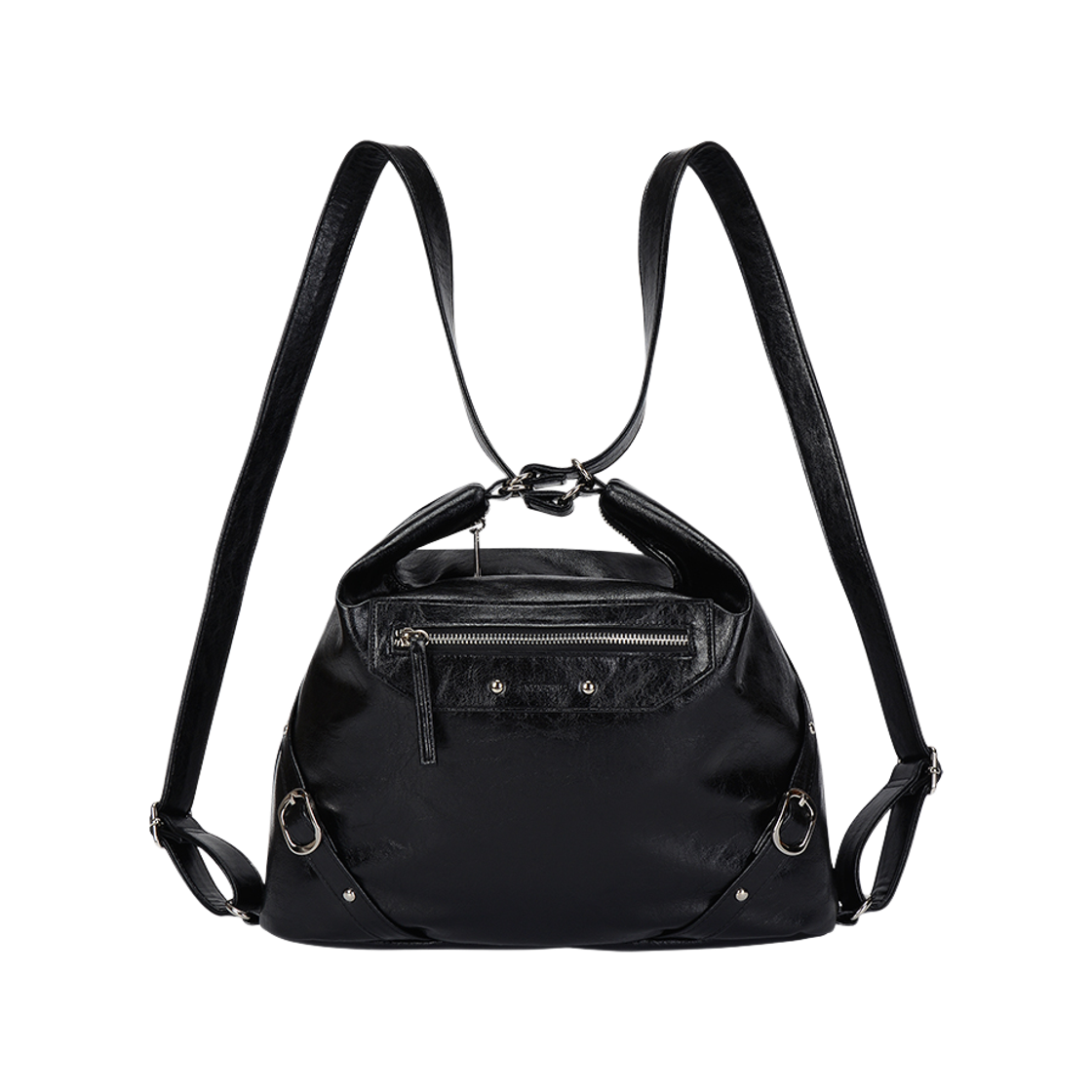 ANOETIC-25WT44 Anoetic 2-Way Zipper Bag Black