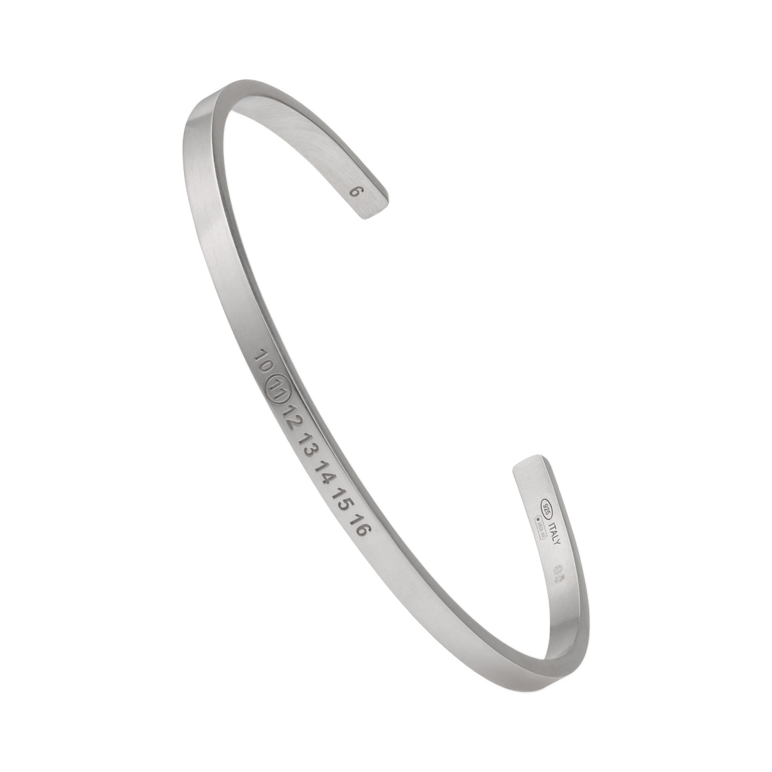 SM1UY0100P8863101 Maison Margiela Numerical Cuff Silver