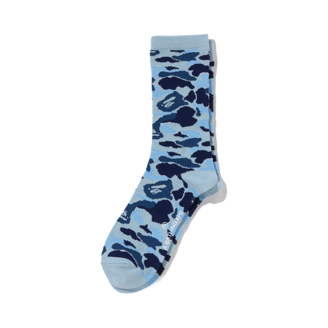 - BAPE ABC Camo Jacquard Socks Blue
