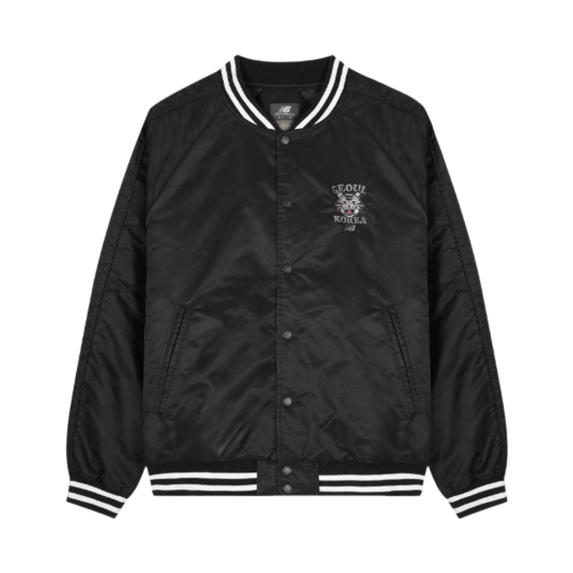 NBNQG1A003-19 New Balance Seoul Tiger Varsity Padding Jacket Black