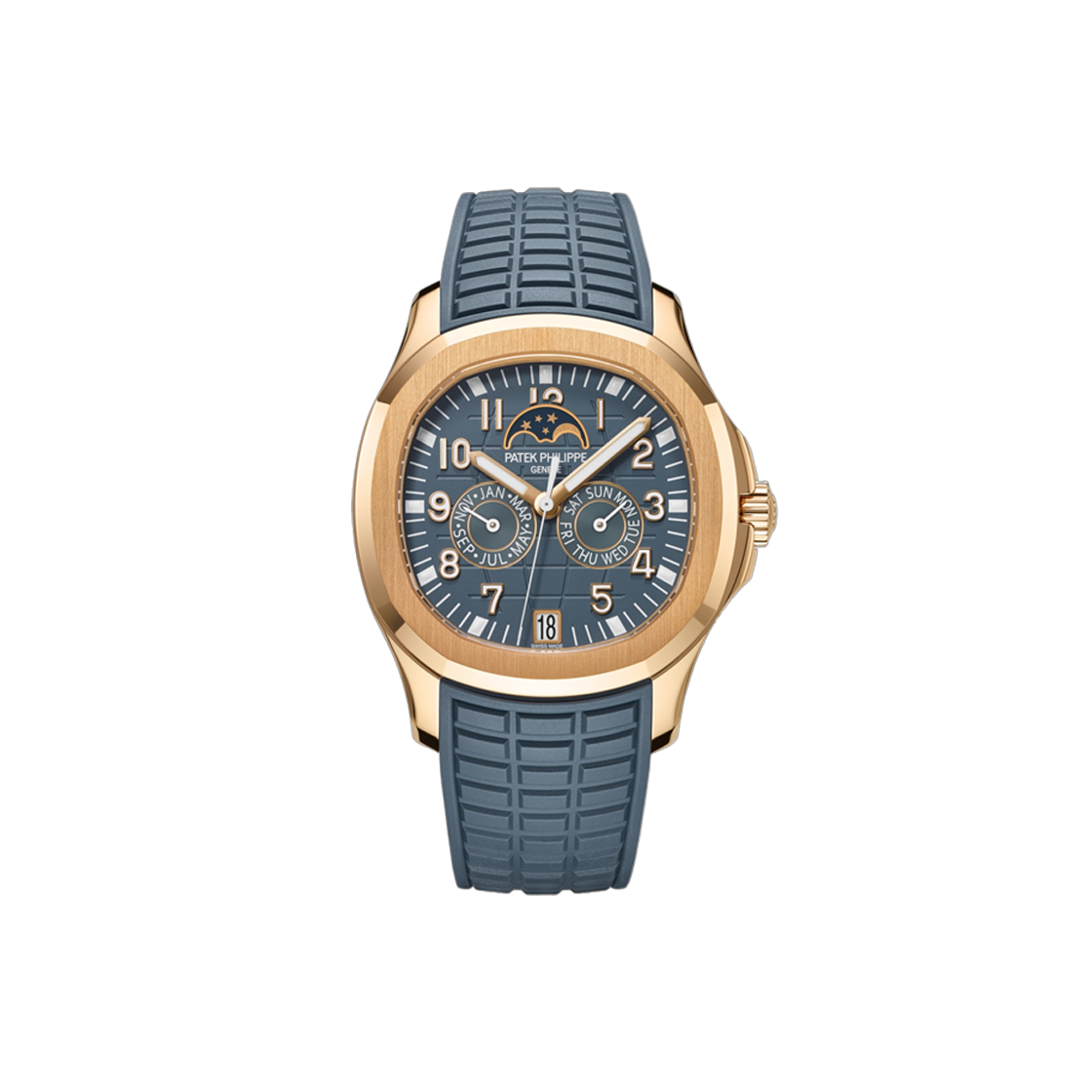 파텍필립 아쿠아넛 루체 애뉴얼 캘린더 문페이즈 39.9-5261R-001 블루 그레이 아라빅+바 NO.7137(Patek Philippe Aquanaut Luce Annual Calendar Moonphase 39.9-5261R-001 Blue Gray Arabic + Bar NO.7137) - 1