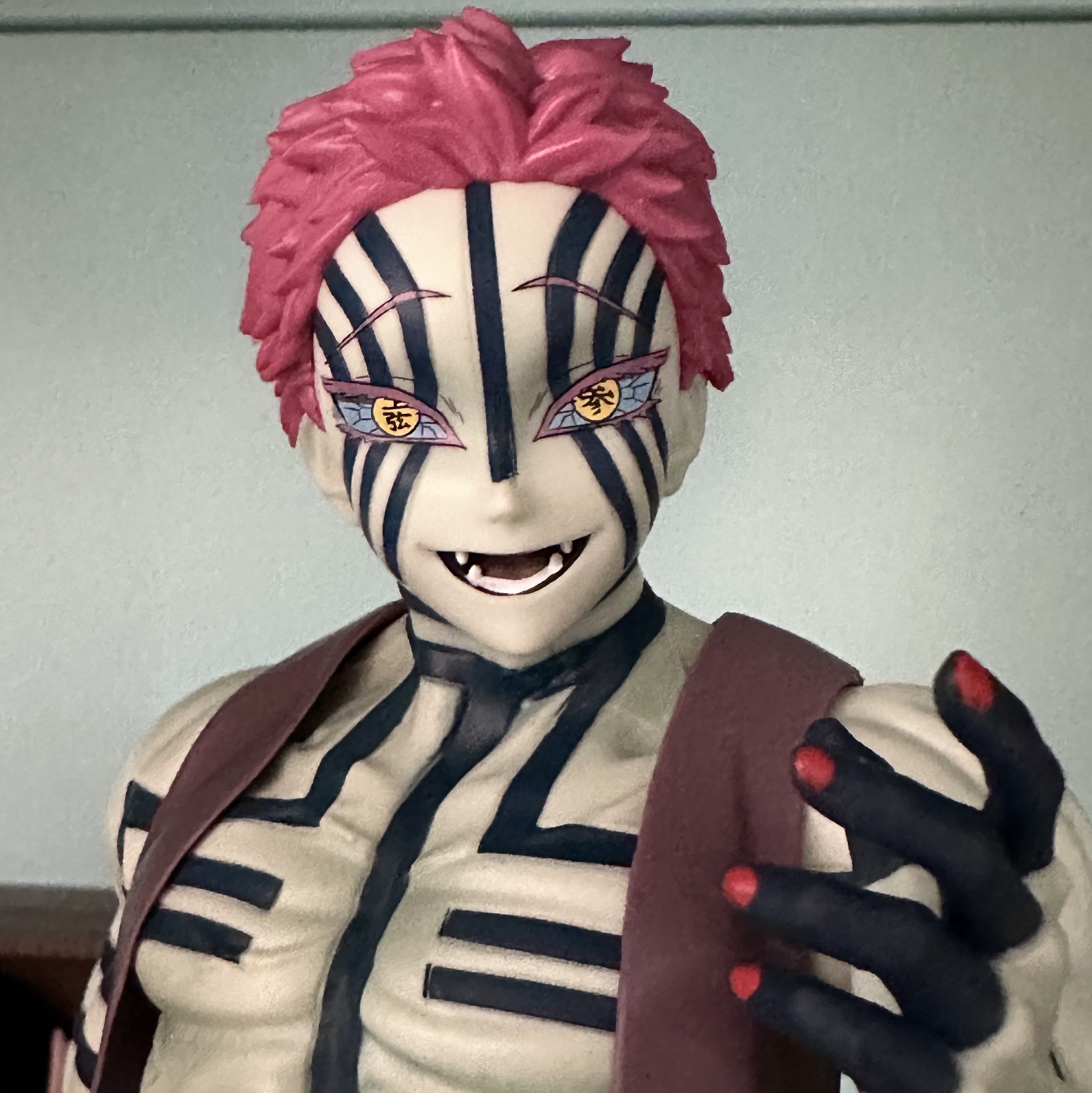 Bandai Ichiban Kuji Demon Slayer Kimetsu no Yaiba - Upper Rank Three Last One Prize Akaza MASTERLISE, Bandai Ichiban Kuji Demon Slayer Kimetsu no Yaiba Breath of Thunder B Prize Kaigaku MASTERLISE ์ฐฉ์ฉ ์คํ์ผ - 2