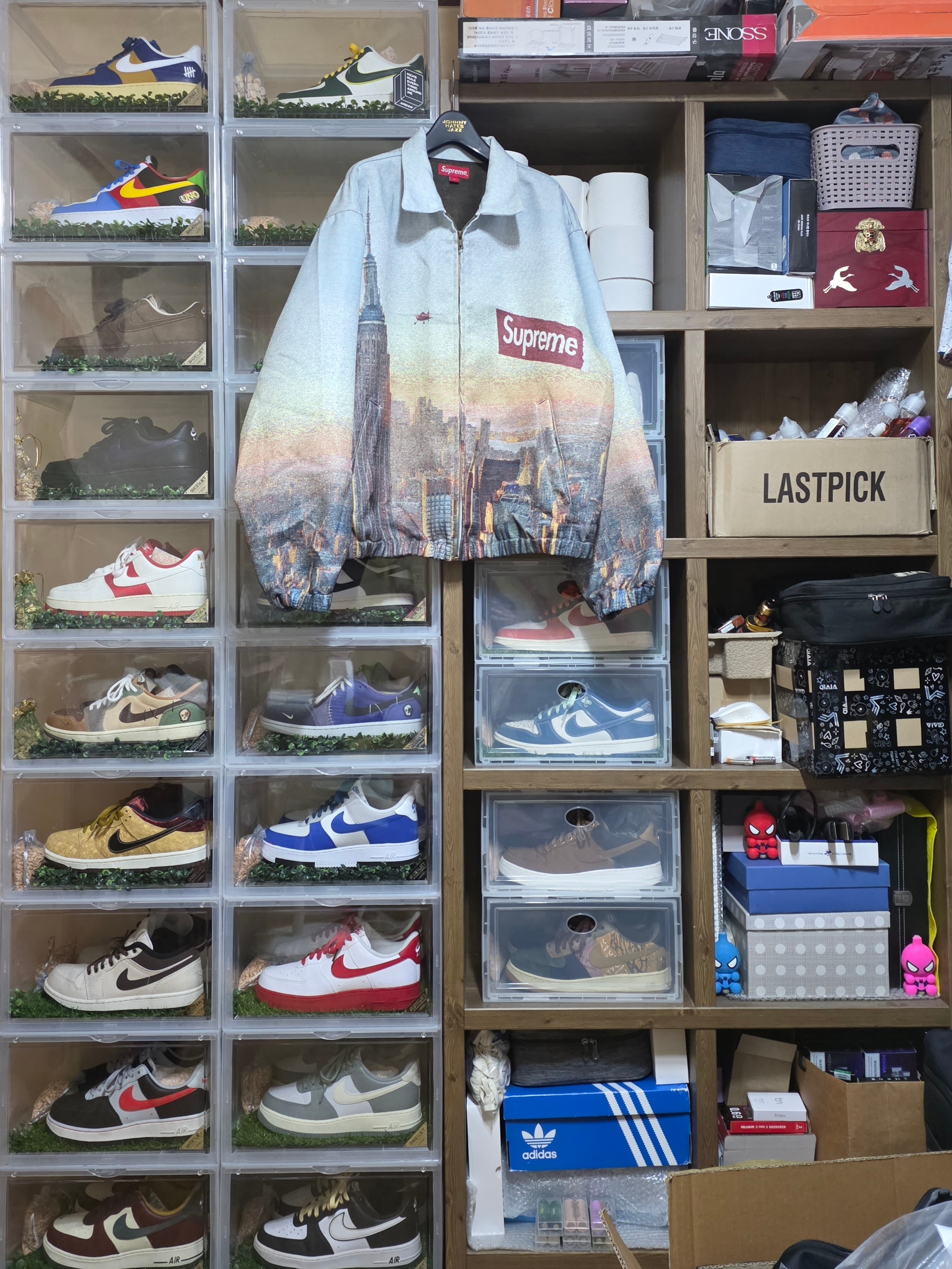 Supreme Aerial Tapestry Harrington Jacket - 20FW 착용 스타일