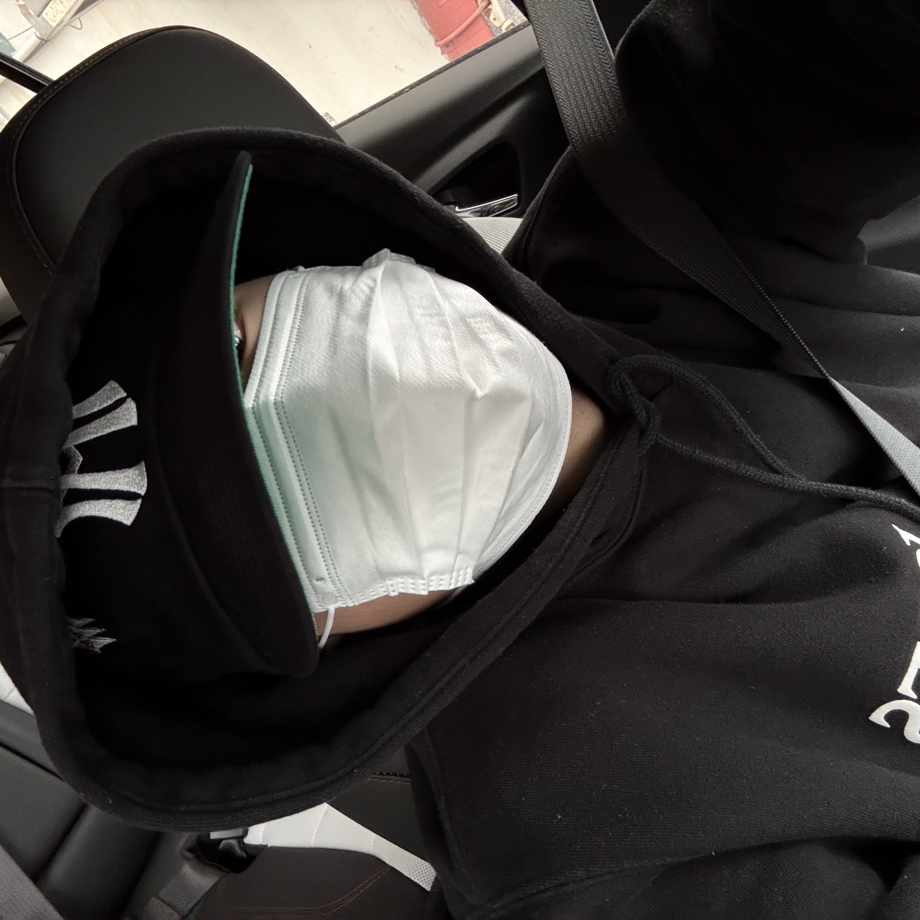Aftermath Atm Logo Ball Cap Black 착용 스타일 - 2